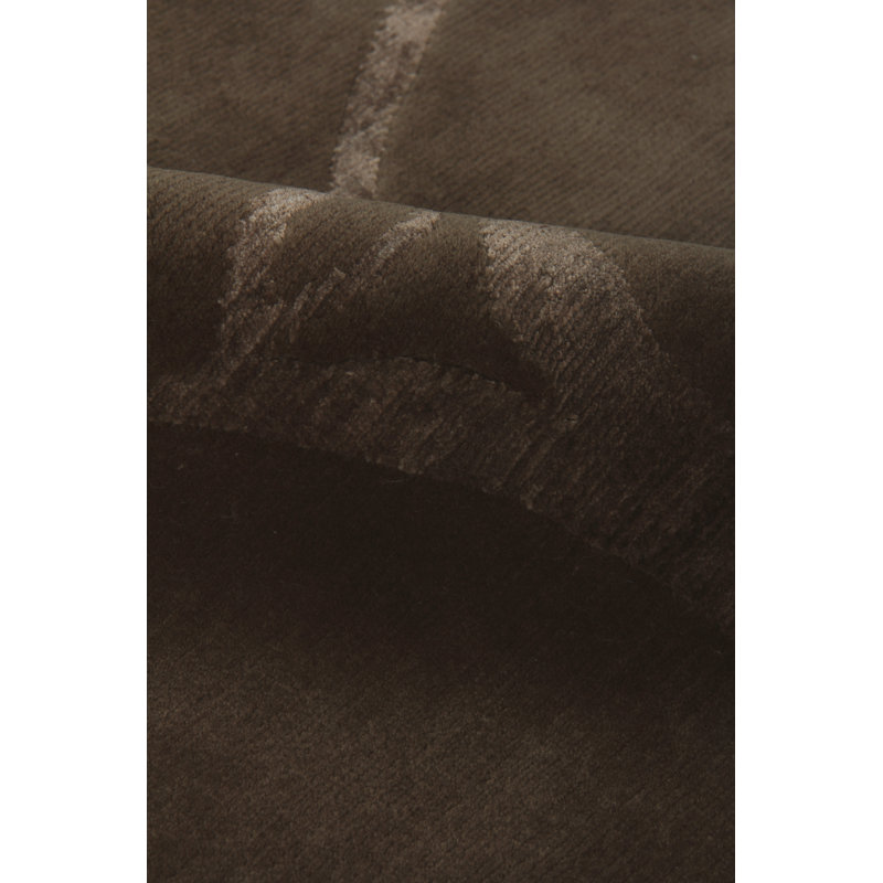 Super Tibetan Abstract Area Rug in Taupe/Beige, Rectangle 9' x 12'
