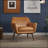 Tan Leather Lounge Chair