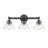 17 Stories 3 Light Vanity in Matte Black with Clear Glass Shade