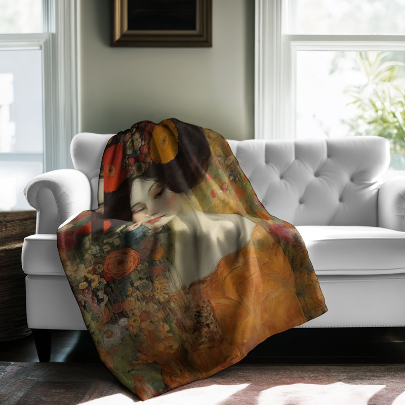 Klimt Inspired Women - Couverture de qualité supérieure 1 pièce, L 50 po x L 60 po