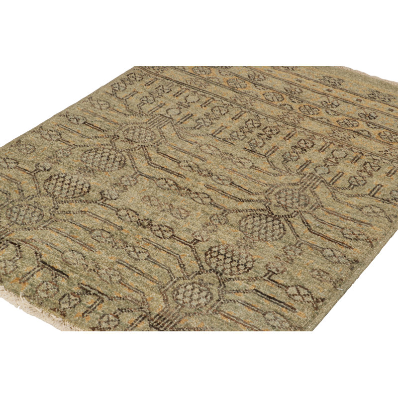 Hand Knotted Wool Area Rug