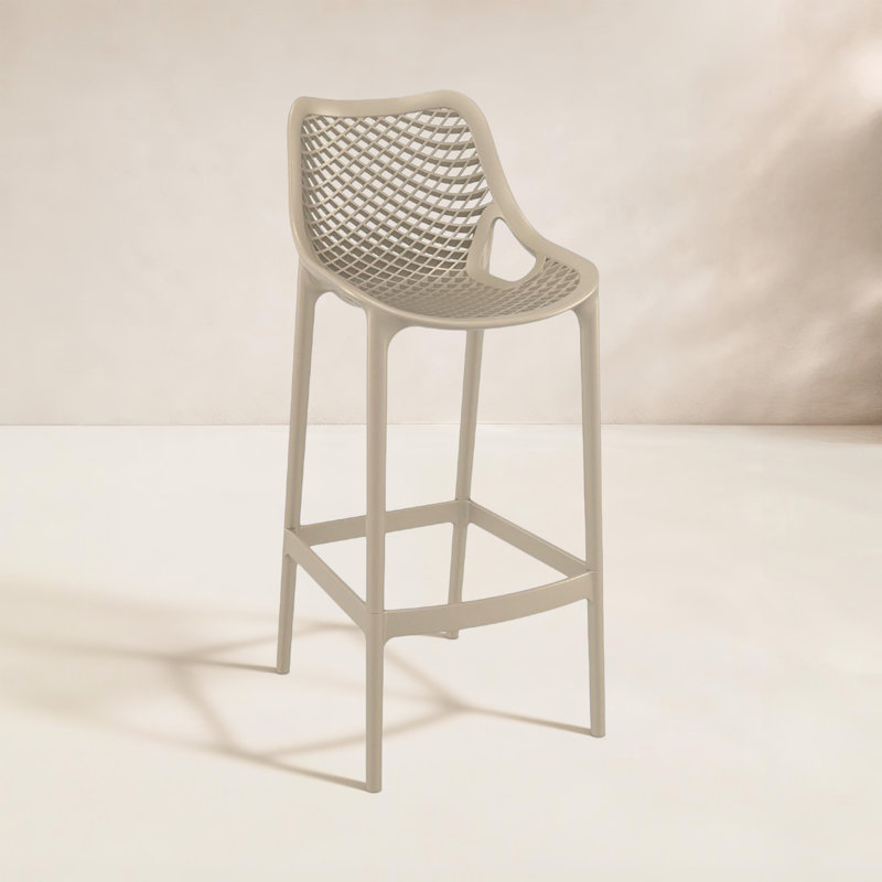 Tabouret de bar pour le patio Farrah, Taupe, 29.5"