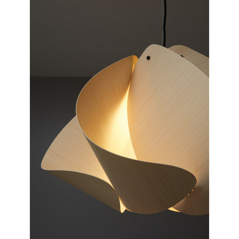 Luminaire suspendu Matilda, Cendré, H 15,8 po x l 26,8 po x P 26,8 po