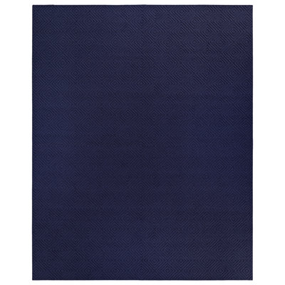  Brentwood Jasmine 8 ft. x 10 ft. Area Rug Navy