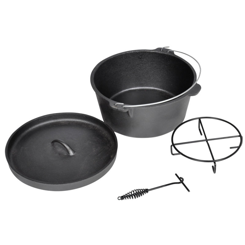 Home Etc 8.8L Cast Iron Round Dutch Oven