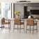 Atik Upholstered Counter Stool with Metal Frame