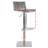 Barber Swivel Upholstered Adjustable Height Counter Stool with Metal Frame-2005715503