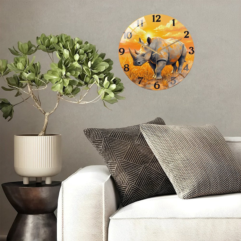 Horloge murale 12 po Rhino