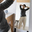 Miroirs droits droits en bois massif