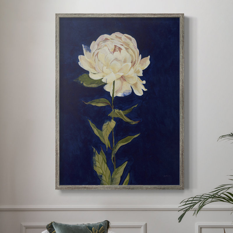 Impression encadrée «PRETTY AS A PEONY I» - bois massif, H 21 po x l 17 po