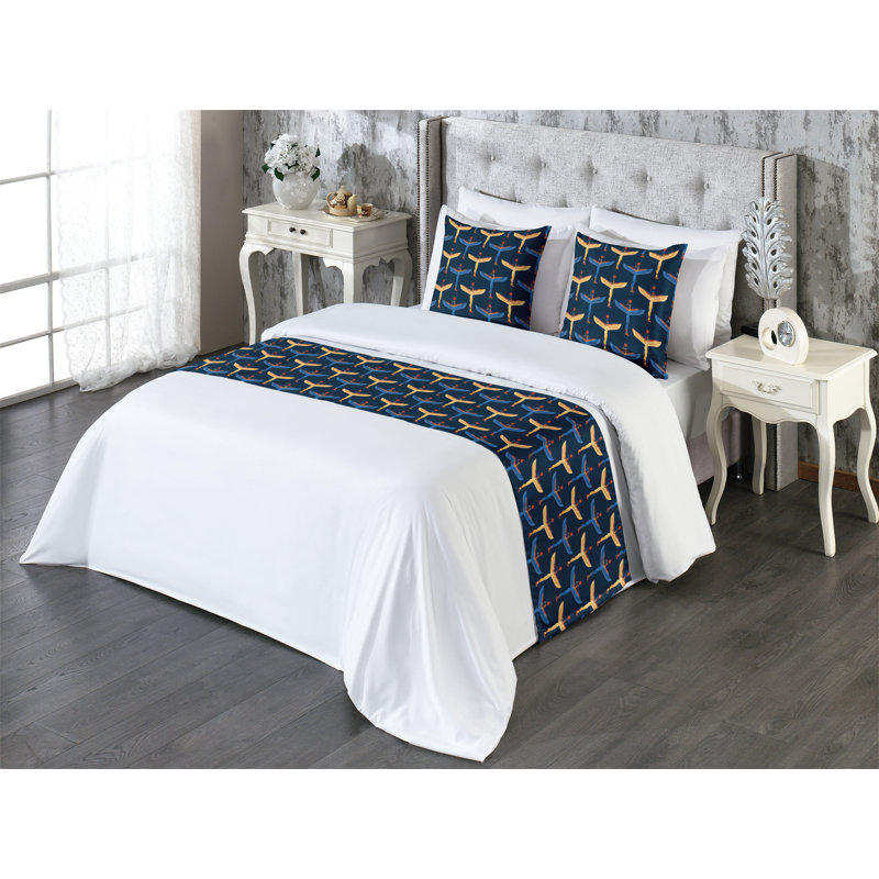 Ensemble de chemin de lit Ambesonne Folk Art Bed, Grand lit