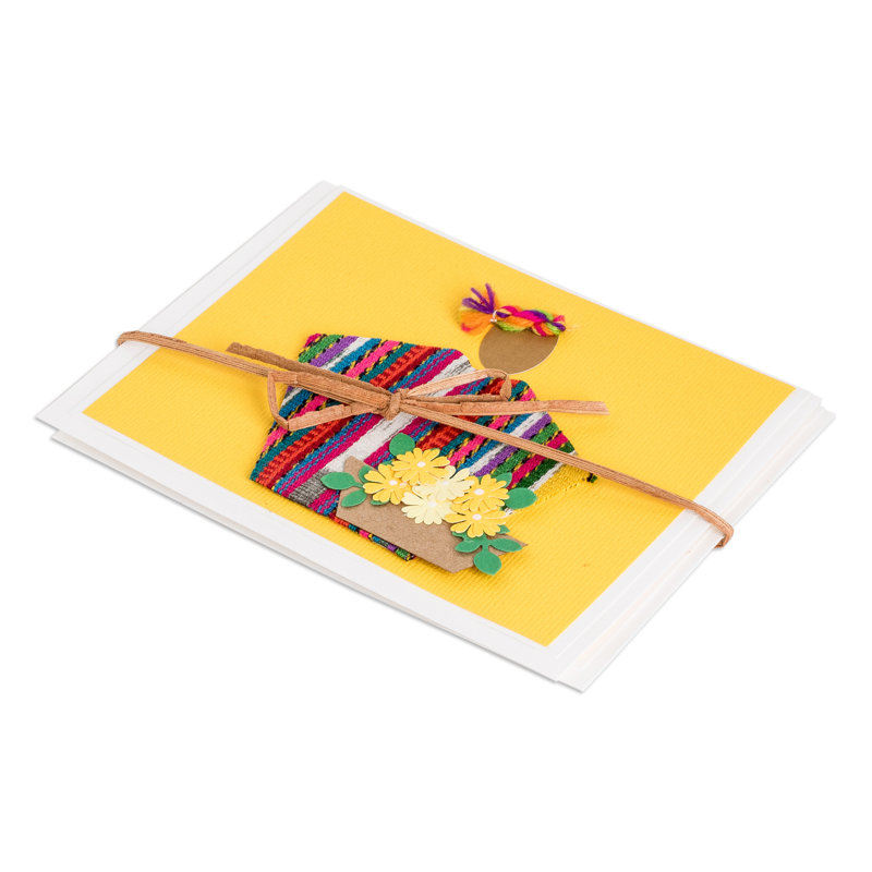 Trinx Handmade Floral Greeting Greeting Cards (Pair)