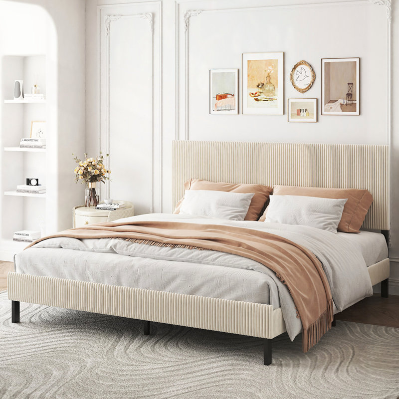 Upholstered King Bed Frame
