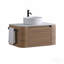 Meuble-lavabo de 30 pouces avec lavabo, armoire murale en chêne miel avec porte-serviettes gratuit, conception de lavabo simple en céramique blanche, sans drain et robinet, pré-assemblé-634737737-634737739