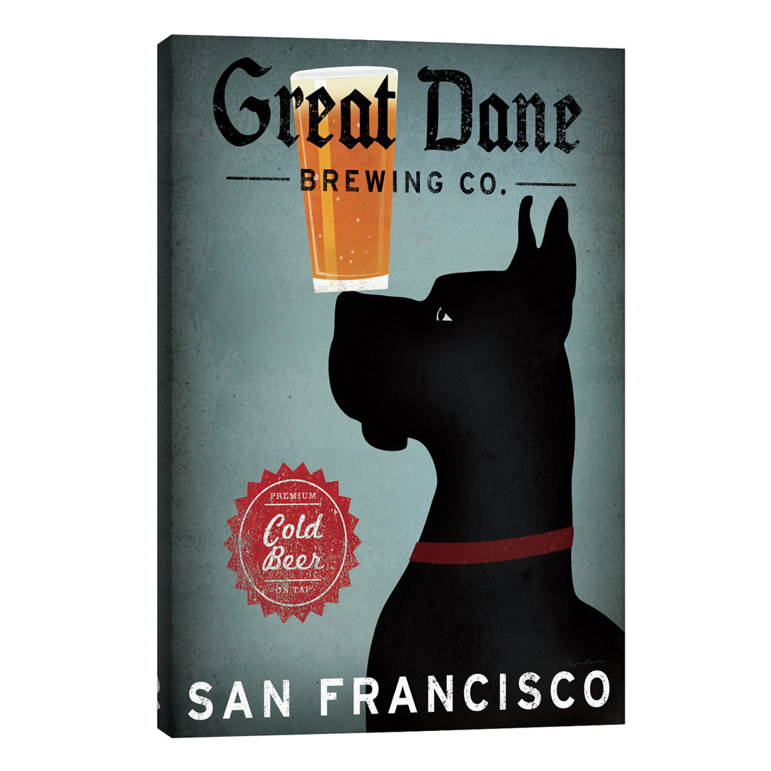 Great Dane Brewing Co. by Ryan Fowler - Wrapped Canvas Print