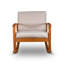 Chaise berçante en bois massif avec coussins Buecker-43778145-43778150
