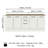 Hokku Designs Compact Garage and Utility Room Storage Set 78 Inch Base Cabinet with 3 Drawers and 4 Doors Utility Bench Wooden Organization Unit - White