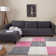 Myshaggy Collection Rugs Geometric Design in Pink