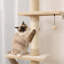 Tour pour chat interactive à 5 niveaux réglable pour jouer et se reposer avec une conception stable-838431704