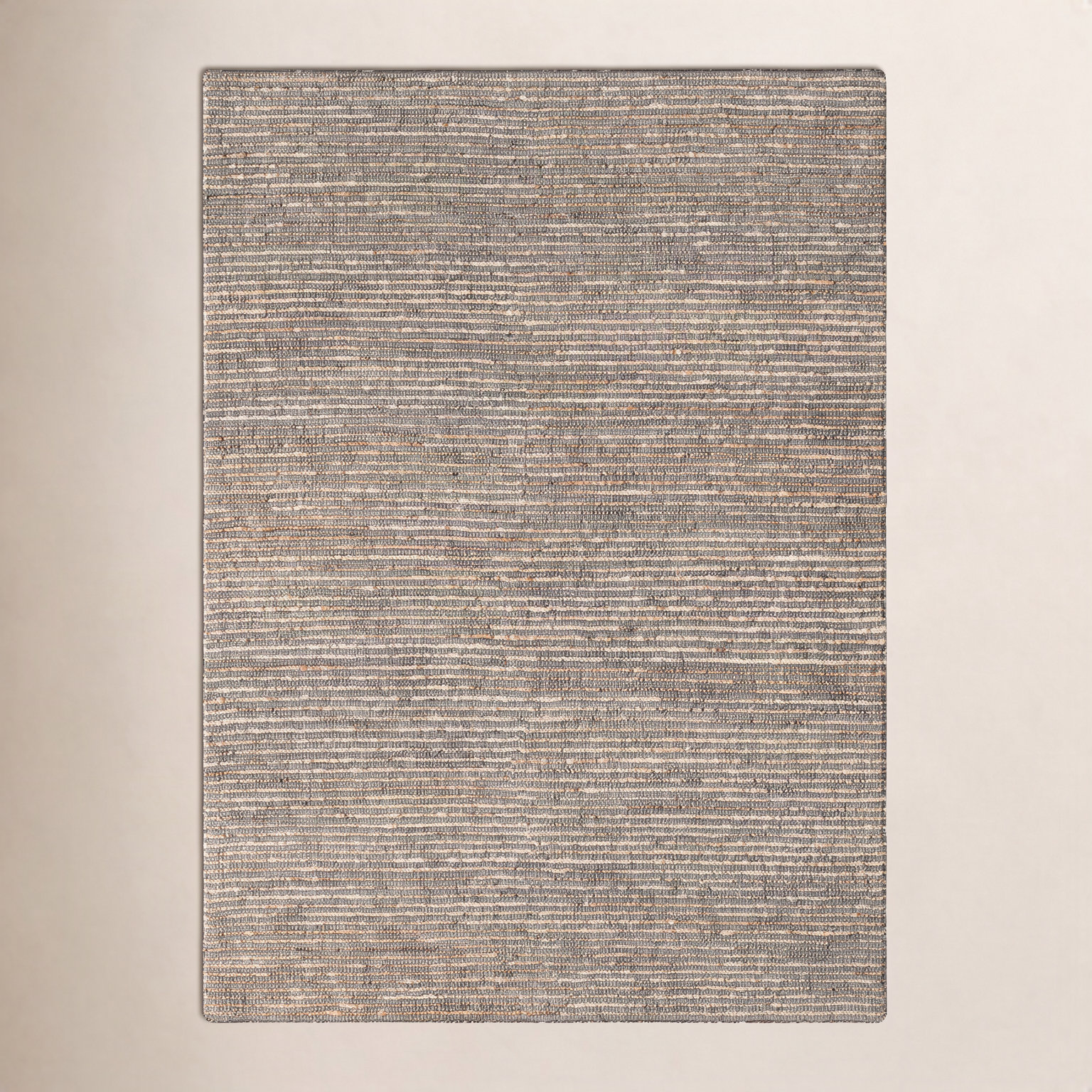 Hayes Hand-Woven Striped Jute Rug, Rectangle 2' x 3'