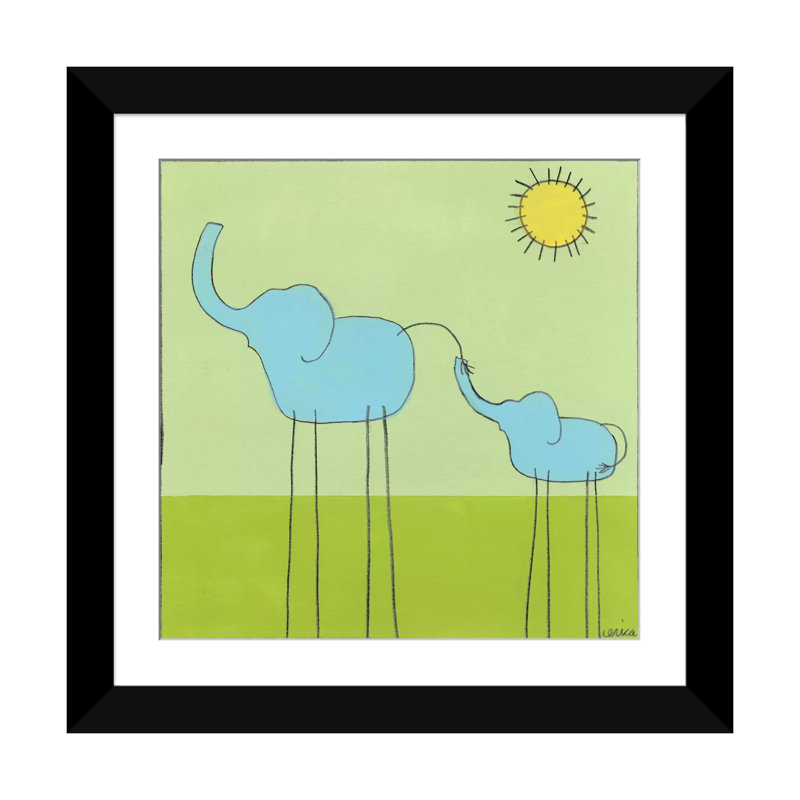« collant-leg series » éléphant ii», reproduction sur toile, H 24 po x l 24 po x P 1 po, Papier avec cadre noir, Blanc