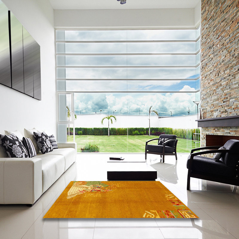 Abstract Indoor Rug, Square 8'