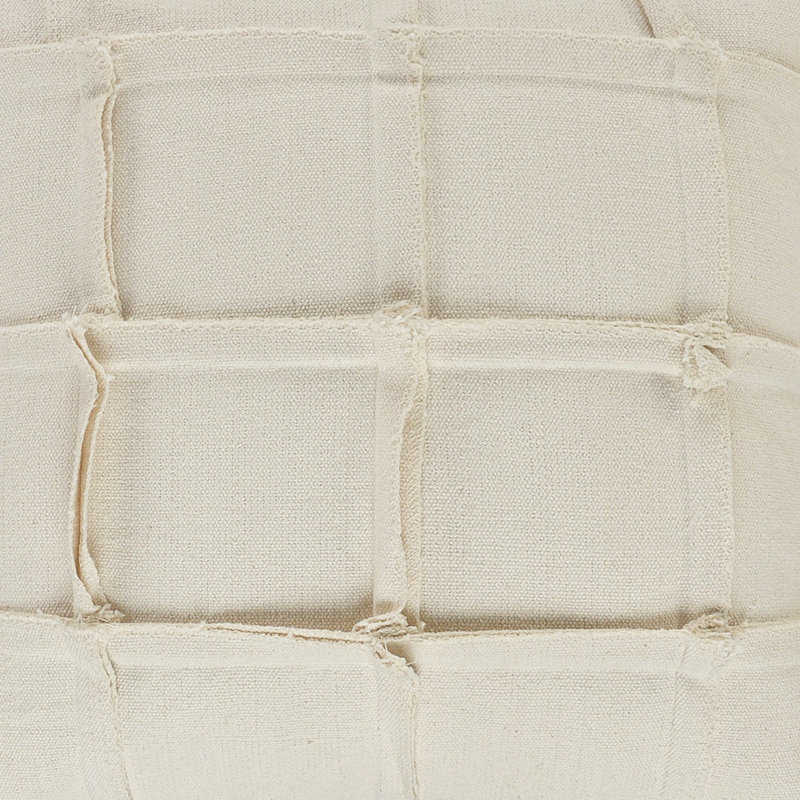 Housse de coussin carré 100% coton Kailum, Housse de coussin seulement - sans coussin