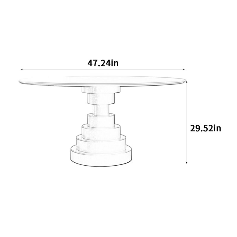 Donoho, 29.52"H x 47.24"L x 47.24"W