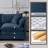 105 Inch Upholstered Sofa, 3-Seater Couch With Ottoman-For Modern Home-1257390212