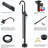 Floor Mounted with Handheld Shower  Waterfall Tub Faucet Floor Mount Bathroom Tub Filler Mixer Tap-99928268
