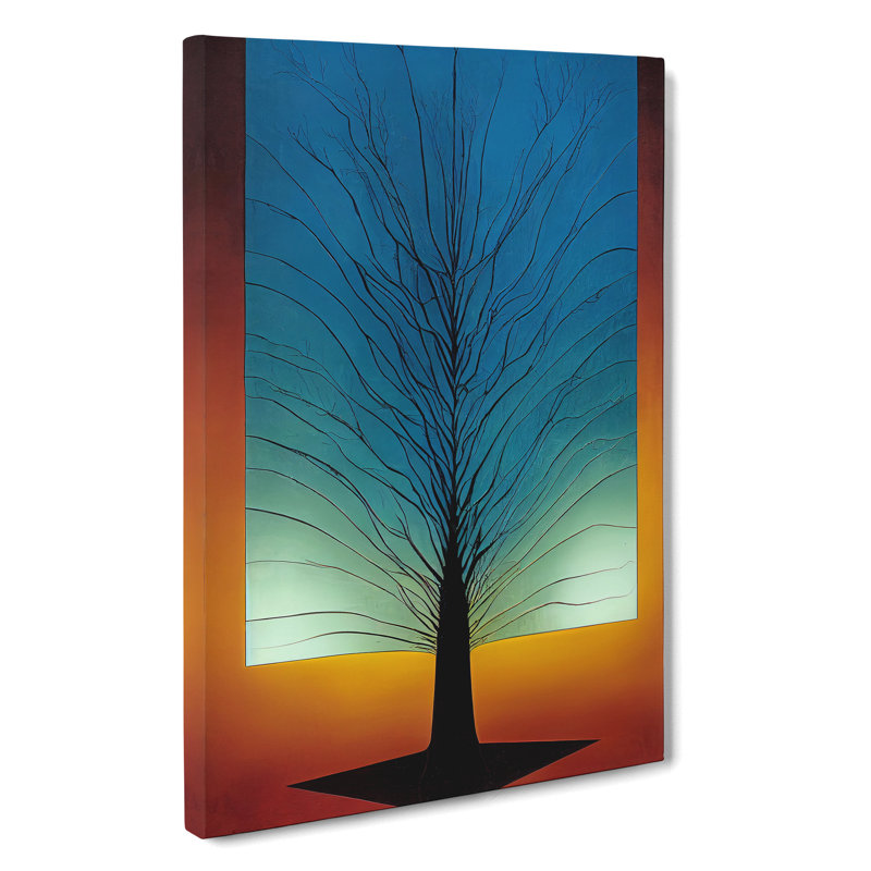 Abstract Tree Painting No.2 - Wrapped Canvas, 50cm H x 35cm W x 3cm D