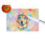 Yellow Labrador Hippie Dawg Glass Cutting Board Large