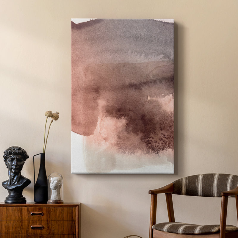 Red Ochre abstrait II - galerie Cavas sur mesure, H 18 po x l 12 po