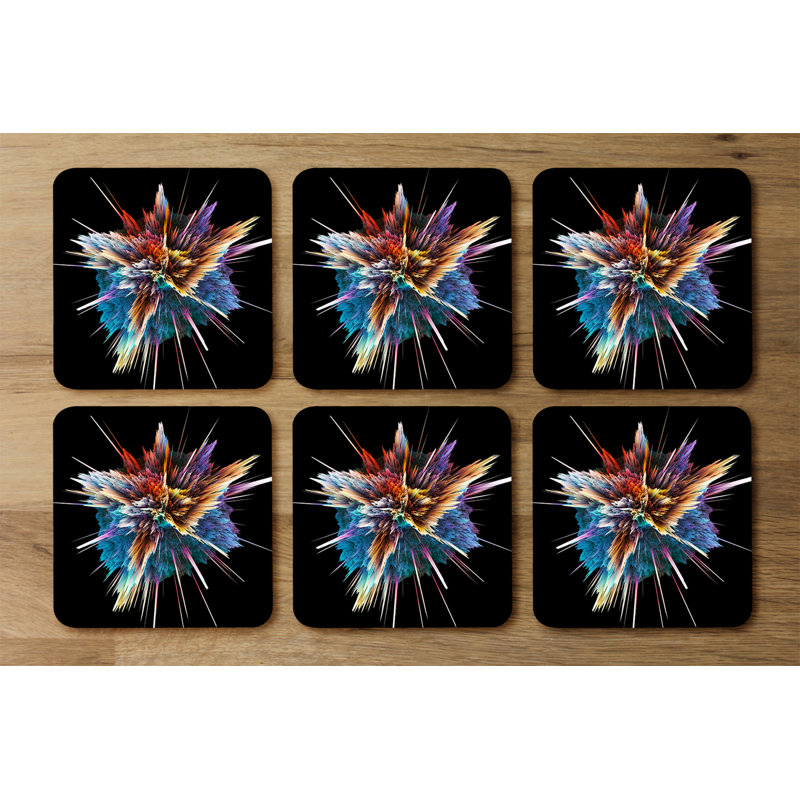Square 6 Piece Coaster Set