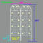 Paquet de 2 treillis d'extérieur en métal 71 po x 19,7 po, blanc crème antirouille pour les plantes, installation facile, fabrication, plantes grimpantes telles que la gloire du matin, pois de vigne