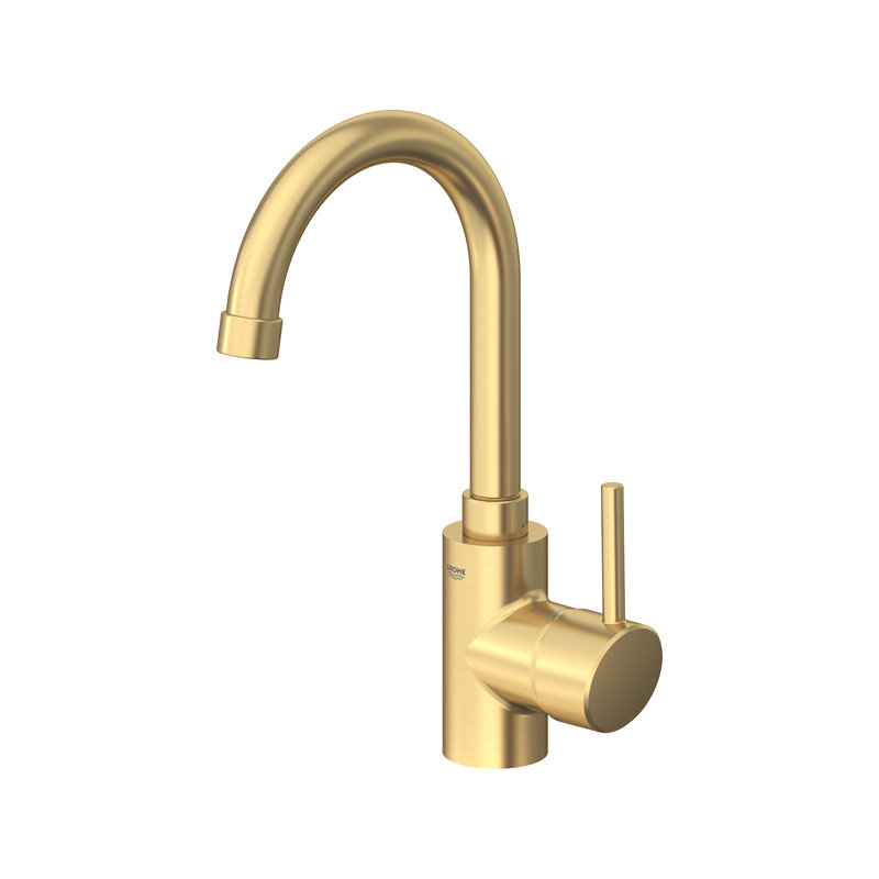 Single-Handle Bar Faucet 1.5 GPM, Grohe Brushed Cool Sunrise