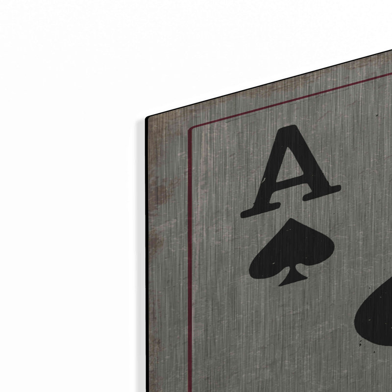 «Ace of Spades» par Cindy Jacobs, art mural en métal, H 36 po x l 24 po