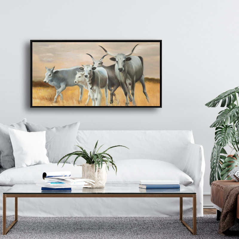 Nguni Breeding Print On Canvas, H 24 po x l 48 po