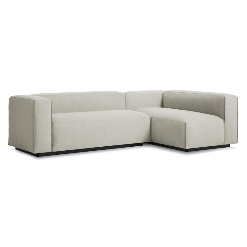 Cleon Modular Sectional, Maharam Meld in Panda, Left Hand Facing