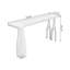 Table de bar droite en bois massif noisette