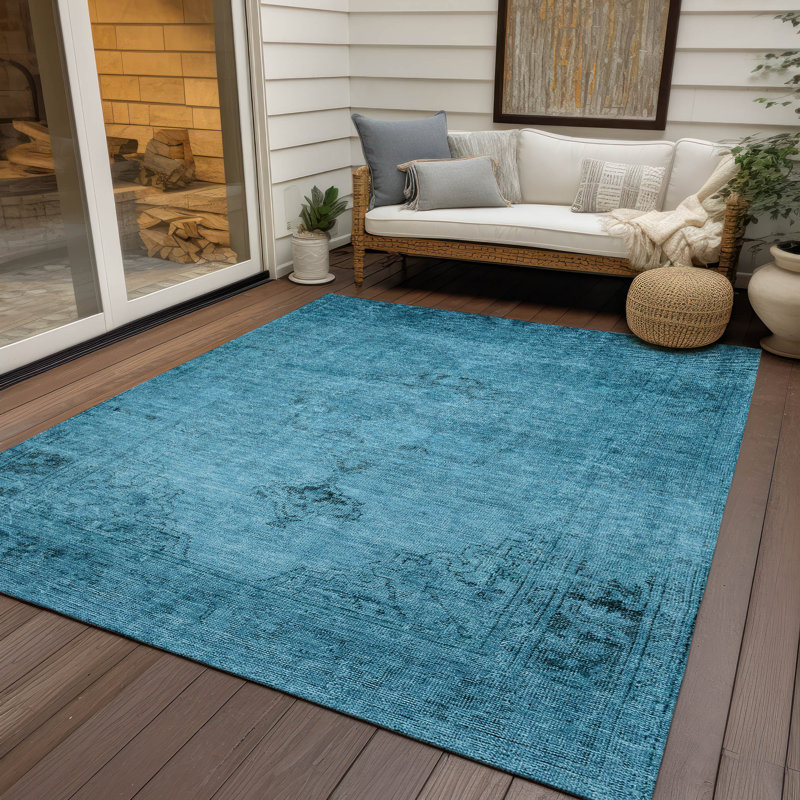 Tapis intérieur / extérieur Nayelin, Rectangle 5 pi x 7 pi 6 po