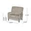 Fauteuil inclinable surdimensionné en tissu texturé-114238144
