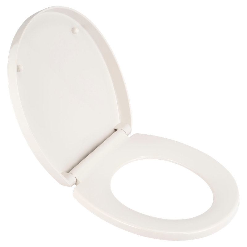 Siège de toilette rond de luxe télescopique à l'avant, Blanc