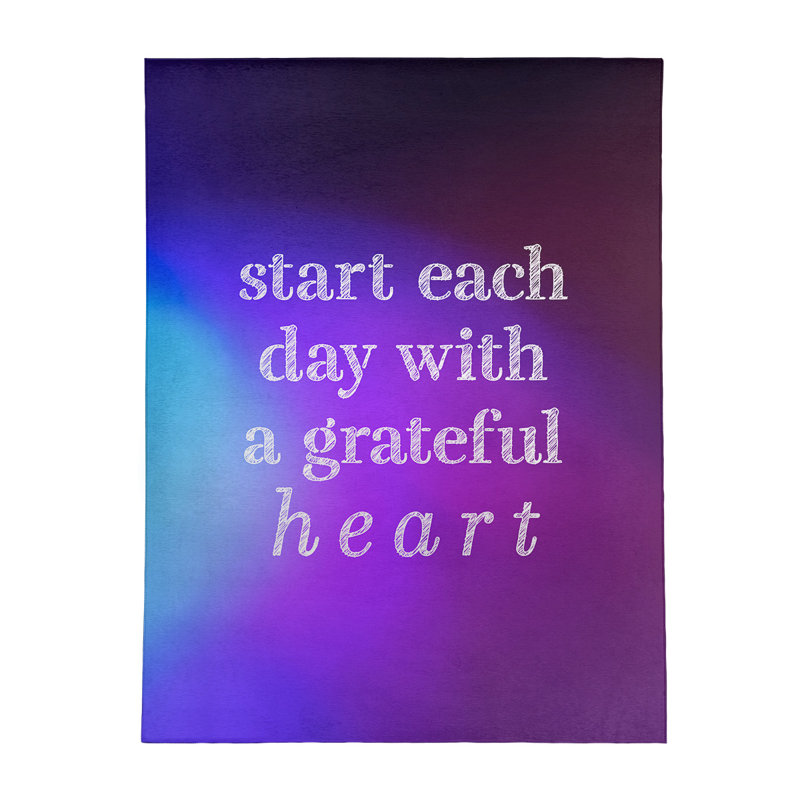 Tapis en chenille multicolore Quotes, Rectangle 5 pi x 7 pi