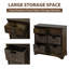 Commode décorative Gerritt, armoire en rotin, buffet, console en rotin, commodes de rangement Farmhouse-2113461612