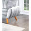 Velours moderne et: gris avec dossiers courbés 2 en velours: tissus de coussins contemporains-611027529-611027531
