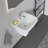 Duravit D-Code White Ceramic Rectangular Wall Mount Bathroom Sink with Overflow-10435065