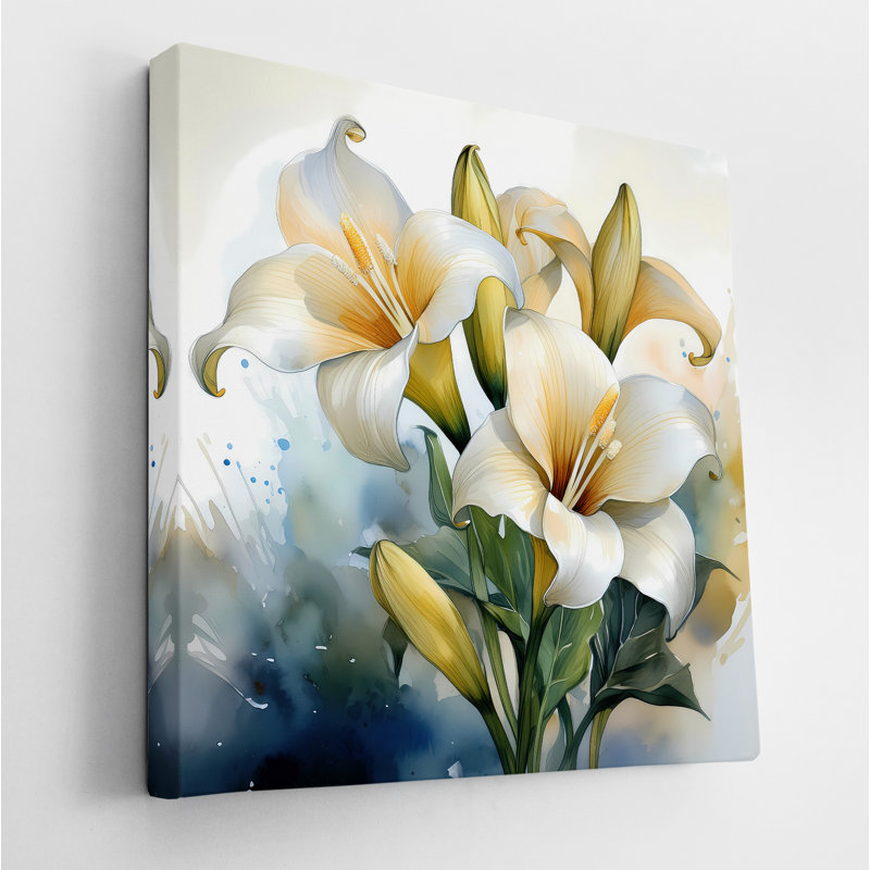 Delicate Calle Lily Bloom, 36" H x 36" W