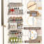 6-Tier Adjustable Over Door Storage,Detachable, Dust Resistant, Portable, Scratch Resistant,White