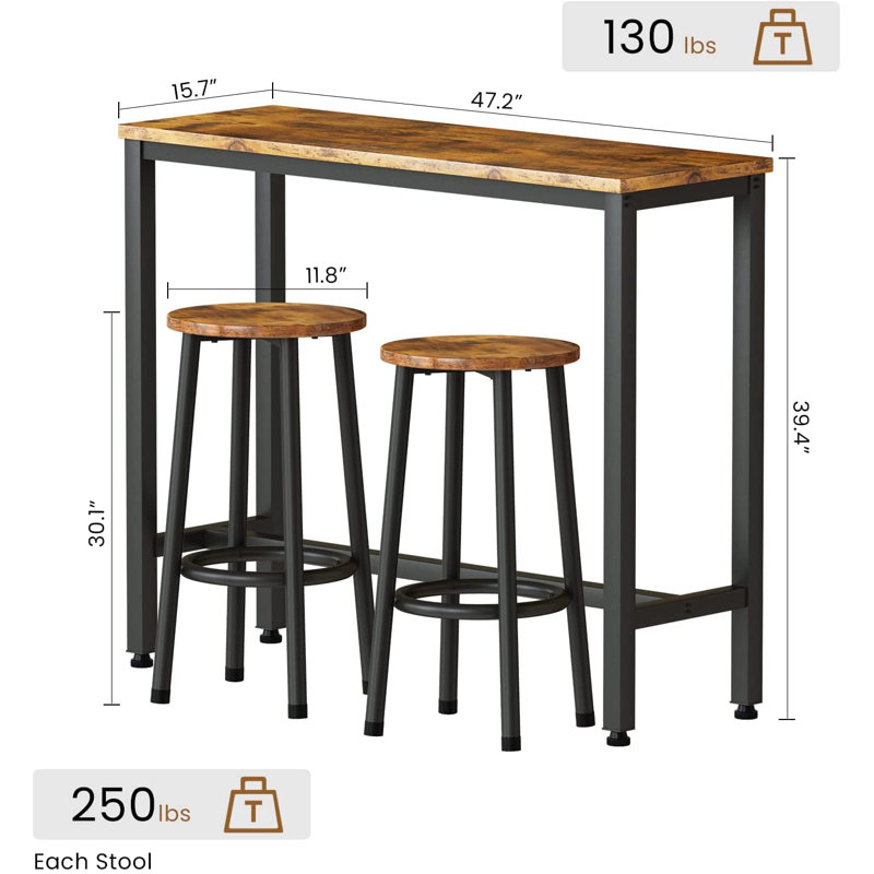 Gwilym 2 - Person Dining Set